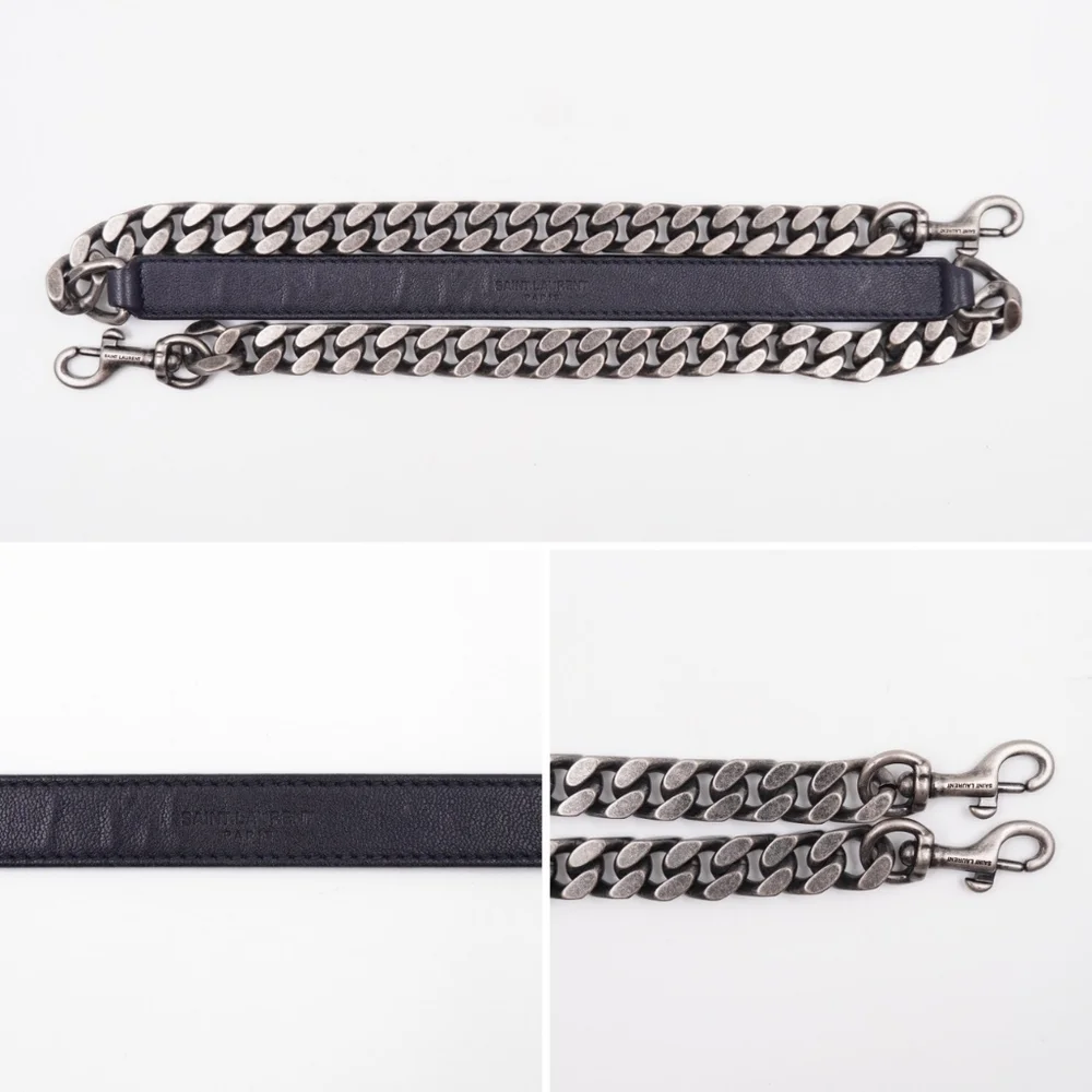 CE28 💟 Saint Laurent Leather College Large - Picture 10 of 16